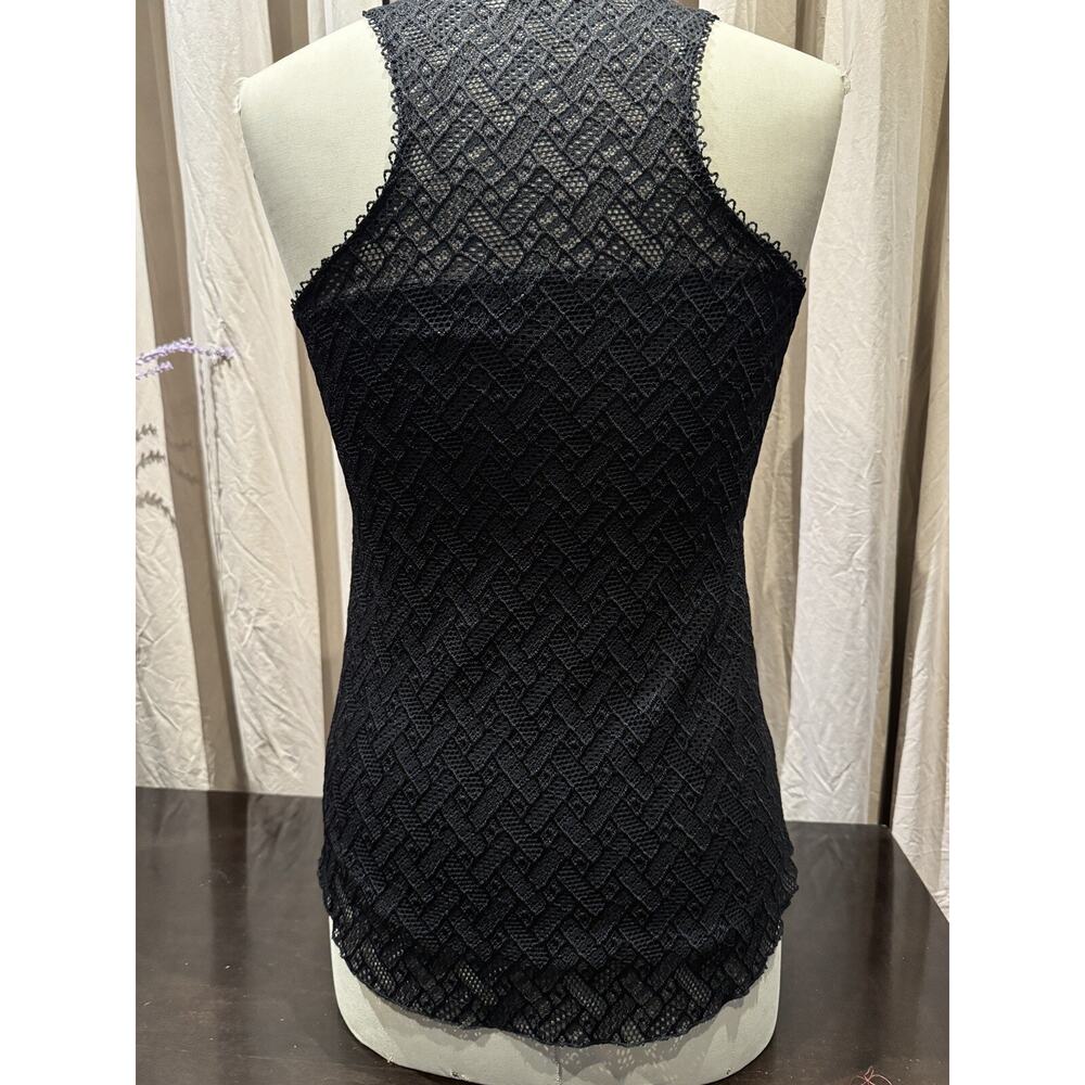 Vintage Stock Ann Ferriday Grunge Goth Avant Garde Lace Top M - Picture 3 of 4